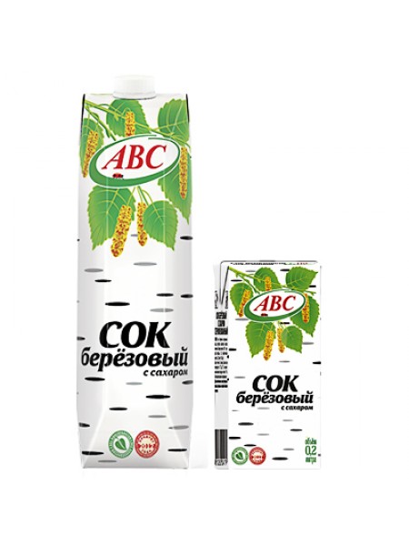 Сок АВС Березовый 1л*12 Сок АВС Березовый 1л*12